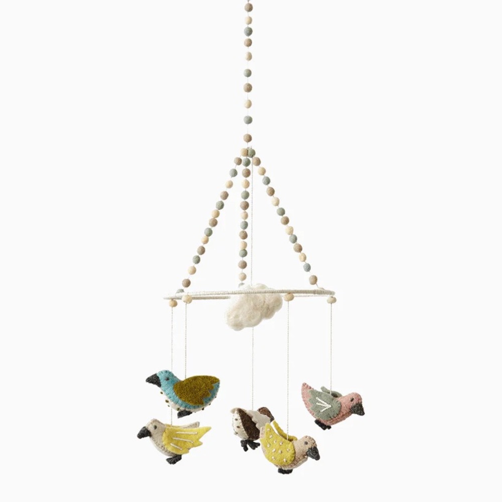 NWT Petit Pehr Sparrows Baby Mobile